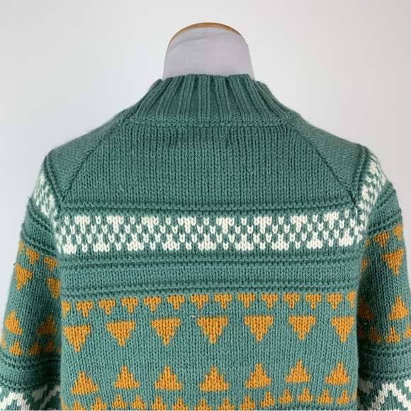 Universal Thread Green Printed Sweater Large - Picture 12 of 14